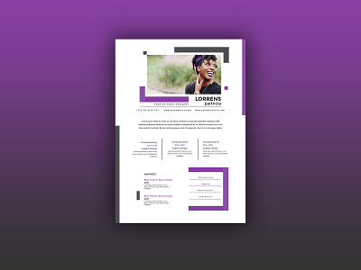 Flyer Resume design fashion flyer resume cv resume design resume template