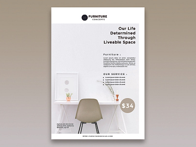 Flyer Furniture corporate design flyer flyer design flyer template furniture template