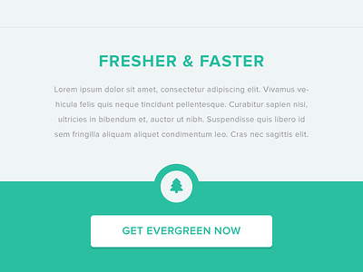 Fresher & Faster app buttons colors flat icon new text ui