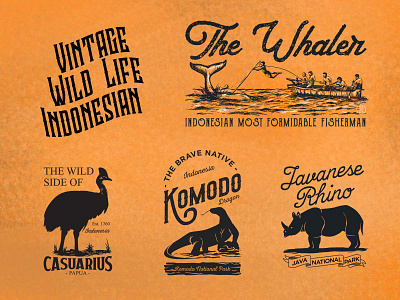 Indonesian vintage wild life