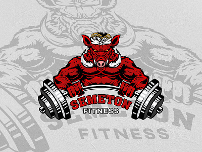 Semeton fitness illustration bali design fitness graphic design gym health illustration muscle pork