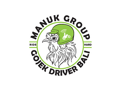 Manuk Group design drivers gojek illustration logo riders