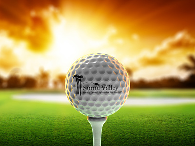 Golf course branding 3d background ball branding colors creative golf graphic design sports wallpaper