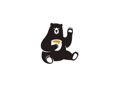 Bear Treats bear logo branding design for sale honey icon logo vector