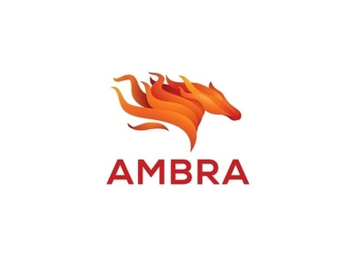 Ambra logo amber branding design horse horse logo logo stripes vector