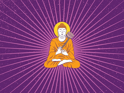 Urban Yoga buddha for sale illustration meditation society6 vector yoga