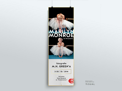 Poster proposal for M. H. Green exhibition exhibition gold marilyn monroe poland poster print wrocław