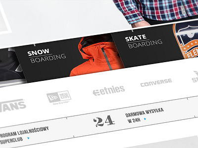 Supersklep | web black ecommerce layout orange webdesign