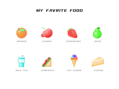 食物大全 app design