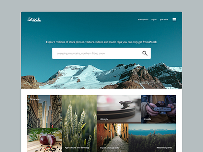 iStock rebrand clean huge images istock minimal open rebrand slow saturdays space