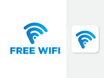 Free wifi app branding branding designer graphic designer icon logo logo designer logotype ui vector