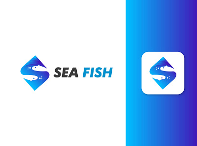 sea fish logo branding branding designer company brand logo graphic designer icon logo logo designer logotype minimal logo modern logo sea fish logo