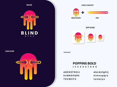 Blind Eyes app branding branding designer graphic designer icon logo logo design logo designer logotype vector