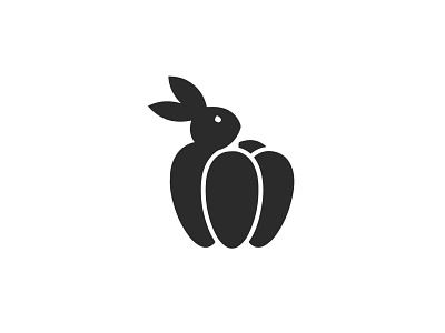 Rabbit +Bell pepper Logo