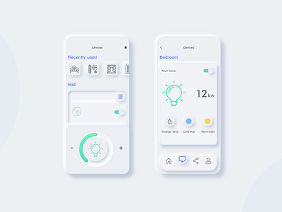 control equipment app design ui