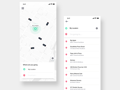 Taxi App UI