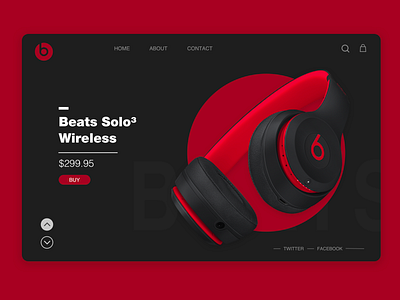 Conceptual Design of BeatsByDre design ui ux web