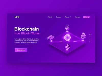 Blockchain design ui web