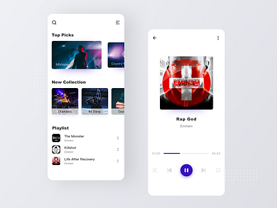 Music Player App app design ui