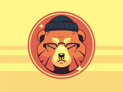 New Profile Pic avatar beanie bear cartoon design illustration illustrator logo salt lake city vector