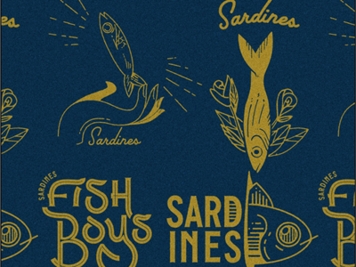 The Sardines T-Shirt Design Contest band merch band tees fish illustration illustrator sardines