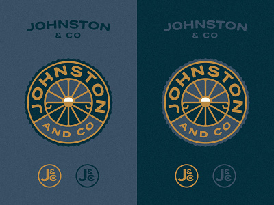 Johnston & Co Branding branding branding and identity circle logo johnston logo logo design logodesign monogram seal