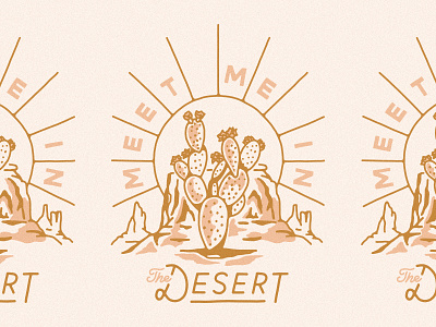Prickly Pear Sunset cactus desert desert illustration desert sunset graphic t graphic tee illustration prickly pear shirt shirt design shirtdesign sunset