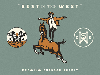 Western Branding WIP brand brand identity branding cowboy cowboy stee horse logo logodesign monogram western western logo