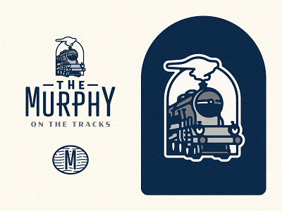 The Murphy Branding arizona branding branding and identity branding design choo choo logo logo design retail retailer train train station