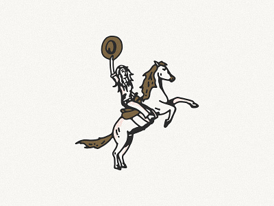 Maverick Illustration cowgirl cowgirl illustration desert horse horse illustraion horses yeehaw