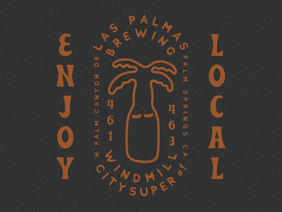 Windmill City Super #1 x Las Palmas beer brewery gift shop las palmas palm springs palm tree palm tree beer shop local shop small small business someplace special windmill city