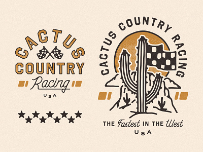 Cactus Country Racing cactus cactus country checkered flag desert motorcycle motorcycle art motorcycle club motorcycles race team racing racing logo western
