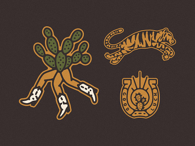 Enamel Pin Concepts boots cactus cowgirl boots desert enamel pin badge enamelpin enamelpins good luck horseshoe prickly pear tiger
