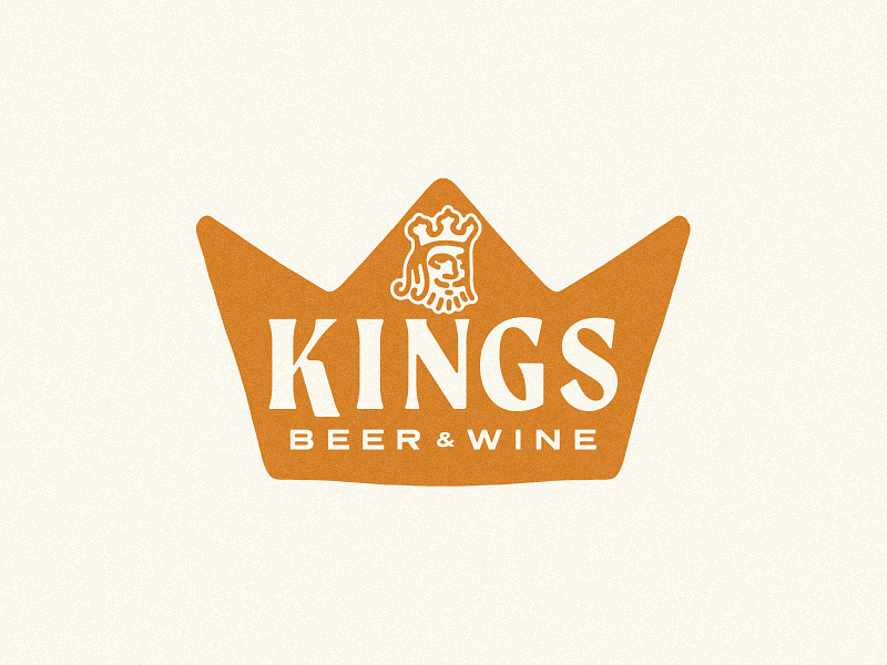 Kings Beer & Wine Branding by Mark Johnston on Dribbble