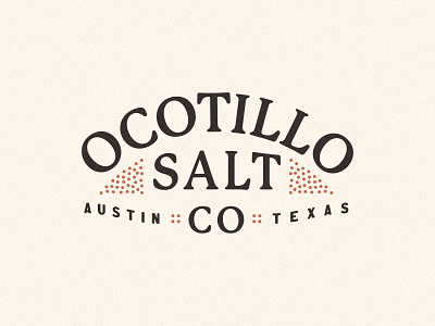 Ocotillo Salt Co Wordmark austin brand branding branding design chile lime logo ocotillo salt salty spices texas wordmark wordmark logo