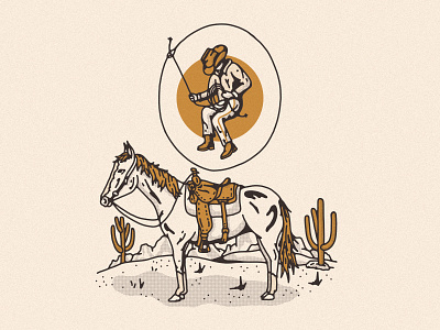Sonoran Cowboy cowboy desert desert illustration horse sonora sonoran sonoran desert