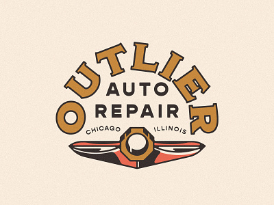 Outlier Auto Branding auto logo auto mechanic auto repair brading brand identity branding car chicago illinois logo logos