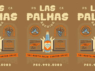 Las Palmas Unused ad apparel beer beer art brewery brewery art brewery merch brewing las palmas merch design palm springs