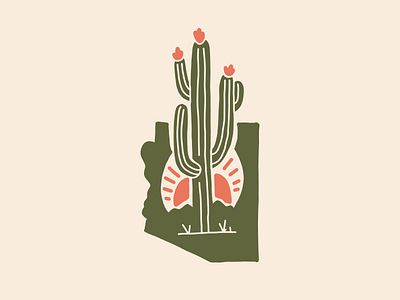 Arizona Cactus arizona cactus illustration