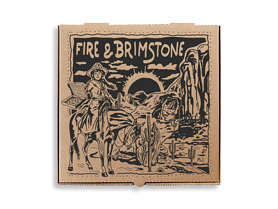 Fire & Brimstone Pizza Box