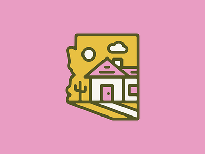 AZ Home arizona home illustration logo