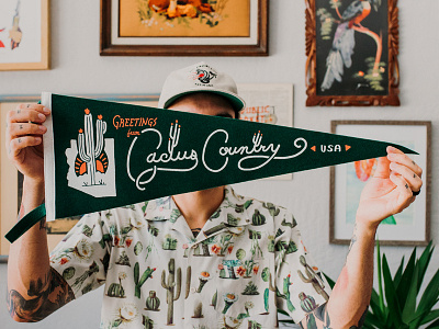 Cactus Country Pennant