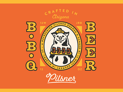 BBQ Beer bbq bbq beer beer beer branding beer can beer label label label packaging pig