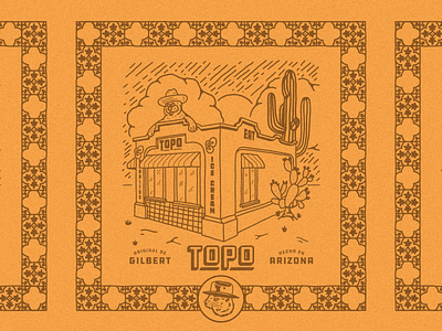 Topo Building arizona burrito gilbert gopher ice cream iconic illustration restaurant roadside attraction topo topo arizona