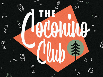 Coconino Club bar logo branding club logo coconino club drinks identity logo logodesign restaurant logo
