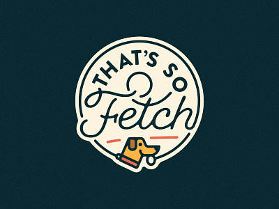 That's So Fetch branding dog dog icon dog logo dog walking doggo doggy fetch good boy logo logo design
