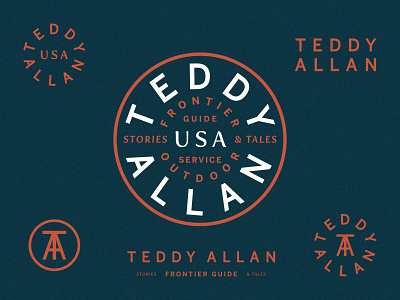 Teddy Allan Exploration adventure brand identity branding branding and identity branding design circle logo field guide logo logotype outdoors