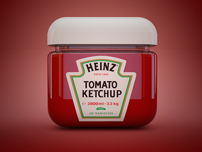 Ketchup heinz tomato ketchup icon jar red