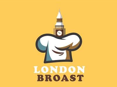 London Broast branding design graphic design illustration logo vector