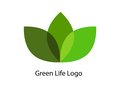Green Life Logo design graphic illustration logo vector